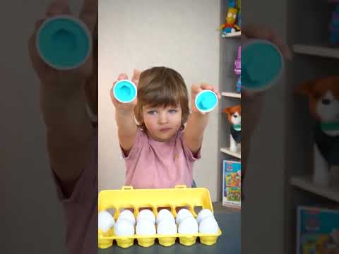 Логічна гра-сортер Яєчний Лоток Цифри FUN Game 49309, видео 1