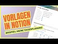 Mein Notion Tagesplaner ☀️ | Schneller arbeiten mit Datenbank Vorlagen | Daily Planner