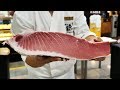 서울 최고가 오마카세 스시집 참치는 여기서 해체합니다_Giant Tuna Cutting Show_Sushi and sashim_Japanese food