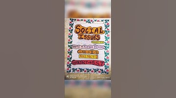 SOCIAL ISSUES PROJECT!! SOCIAL SCIENCE!! CLASS 10TH PROJECT!!🏫🖍️