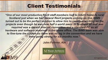 BIM9 Private BIM Cloud Testimonials