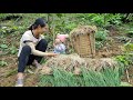 Full 100 days of building a bamboo house starting life as a single mother  build daily life