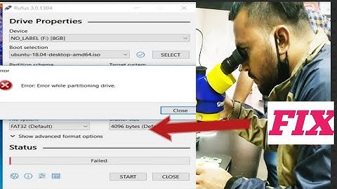 Rufus Error Fix univarsal Method
