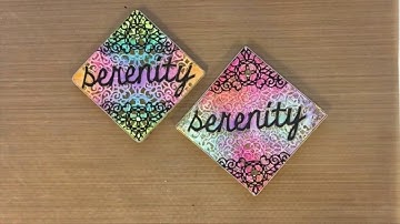 6 Steps in 60 Seconds: Serenity Mixed Media Canvas - Sizzix