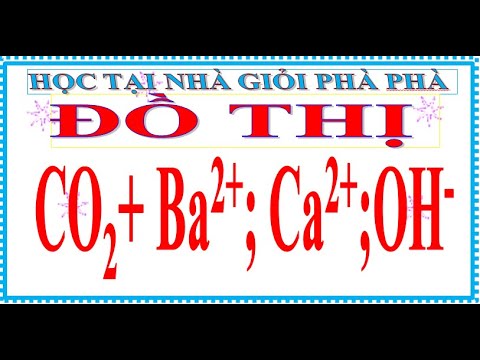Dẫn từ từ khí CO2 đến dư vào dd chứa x mol Ca(OH)2 và 2x mol NaOH. Sự phụ thuộc của khối lượng kết - youtube