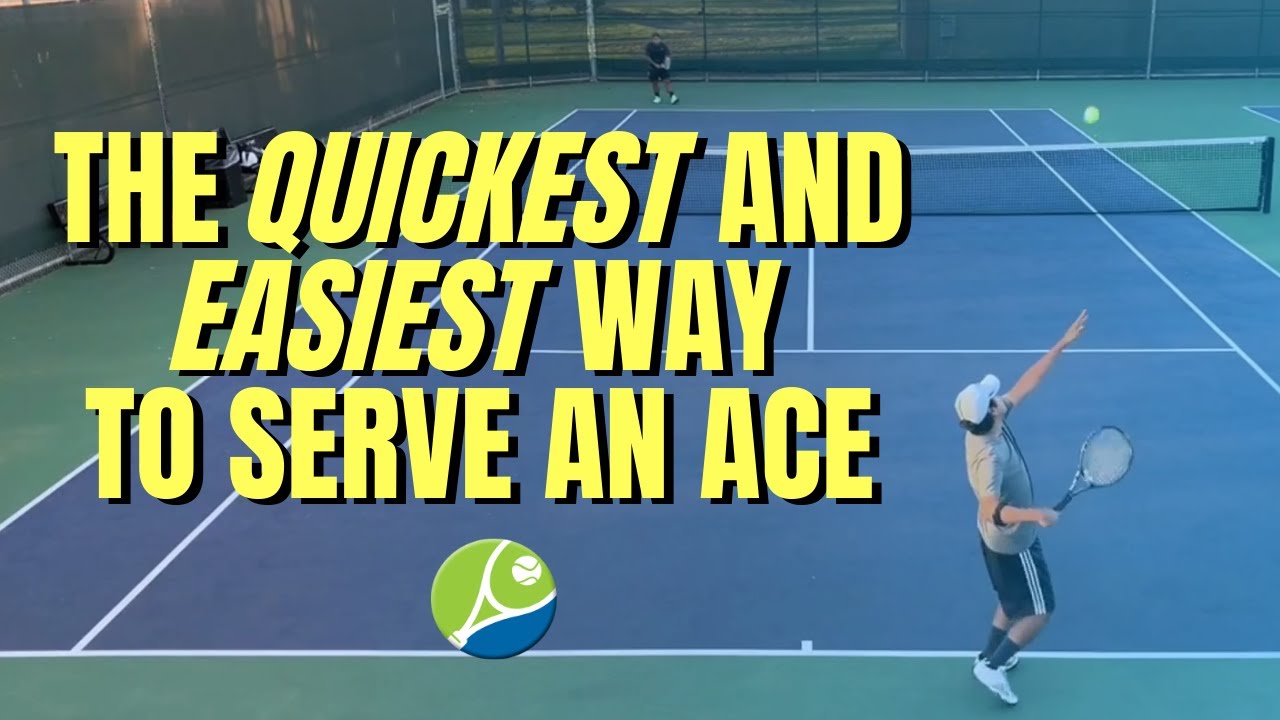 The Quickest and Easiest Way to Serve an Ace to Your Opponent (T Serve) - Tennis Strategy