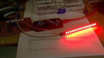 pic12f675 - 16mhz crystal - 16 Neopixels