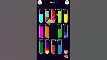 Water sort gameplay extra Hard level 7 #game #puzzle #watersort