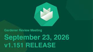 Review Meeting 2026/09/23 - v1.151 Release