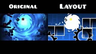 Original vs Layout | "Change of Scene" by bli | Geometry Dash 2.1