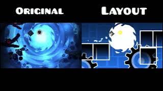 Original vs Layout | 'Change of Scene' by bli | Geometry Dash 2.1