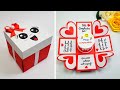 💖 Caja tarjeta de cumpleaños 😊 Idea de tarjeta de cumpleaños 🌺Beautiful Handmade Birthday Box card
