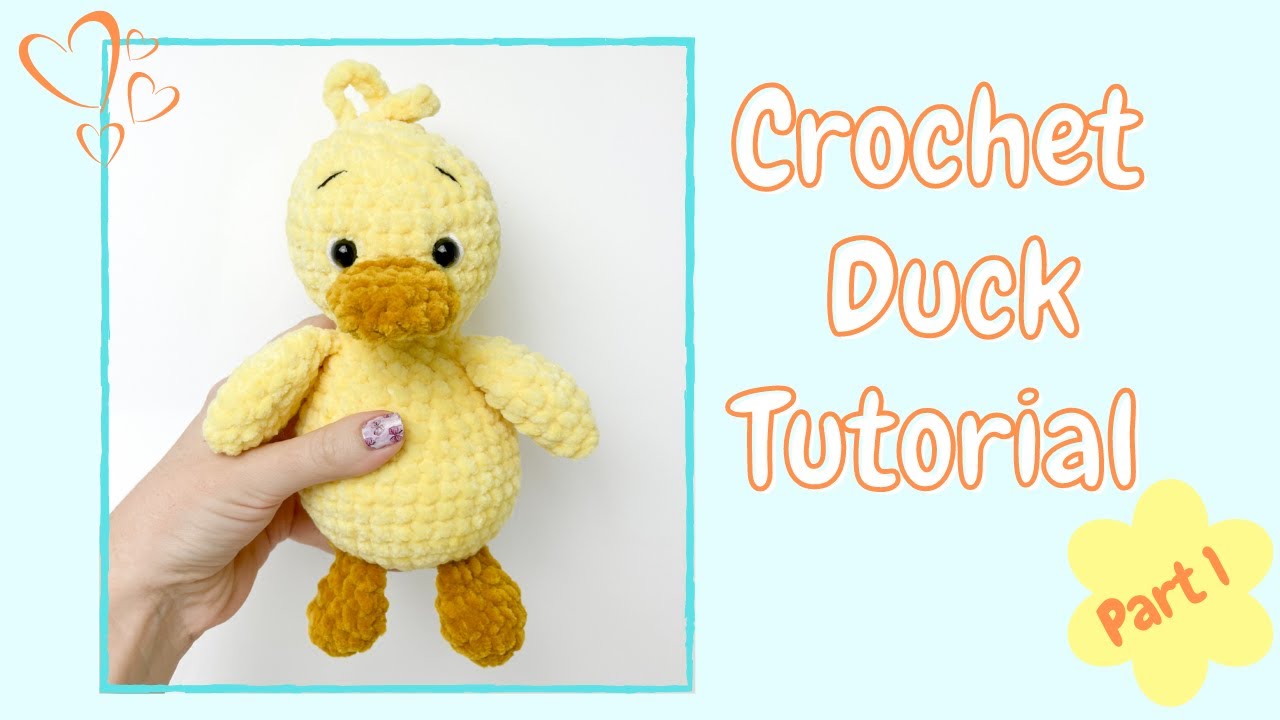 Free Crochet Mini Duck Pattern - Amigurumi Tutorial - Grace and Yarn