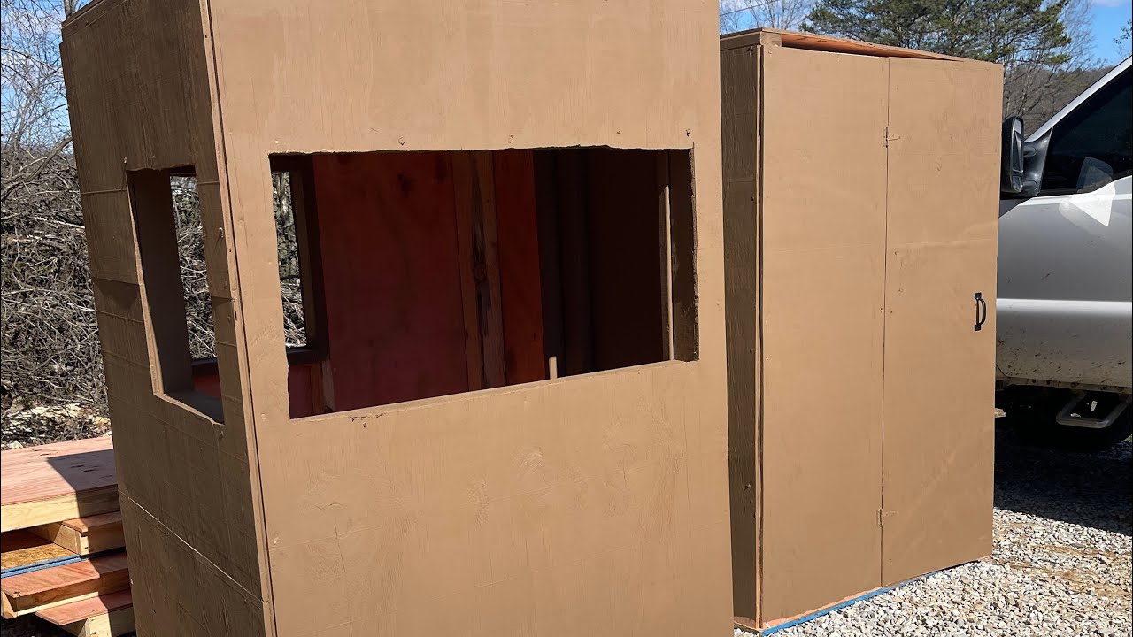 simple-and-easy-diy-deer-blind-ideas-vlog-youtube