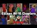 Escaping All Chapters In Roblox Piggy Solo! (All Endings)
