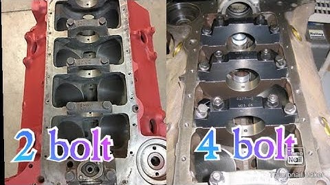 how to tell if you have a 4 bolt main or 2 bolt main sbc 350