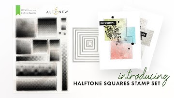 Altenew Stamps Intro - Halftone Squares