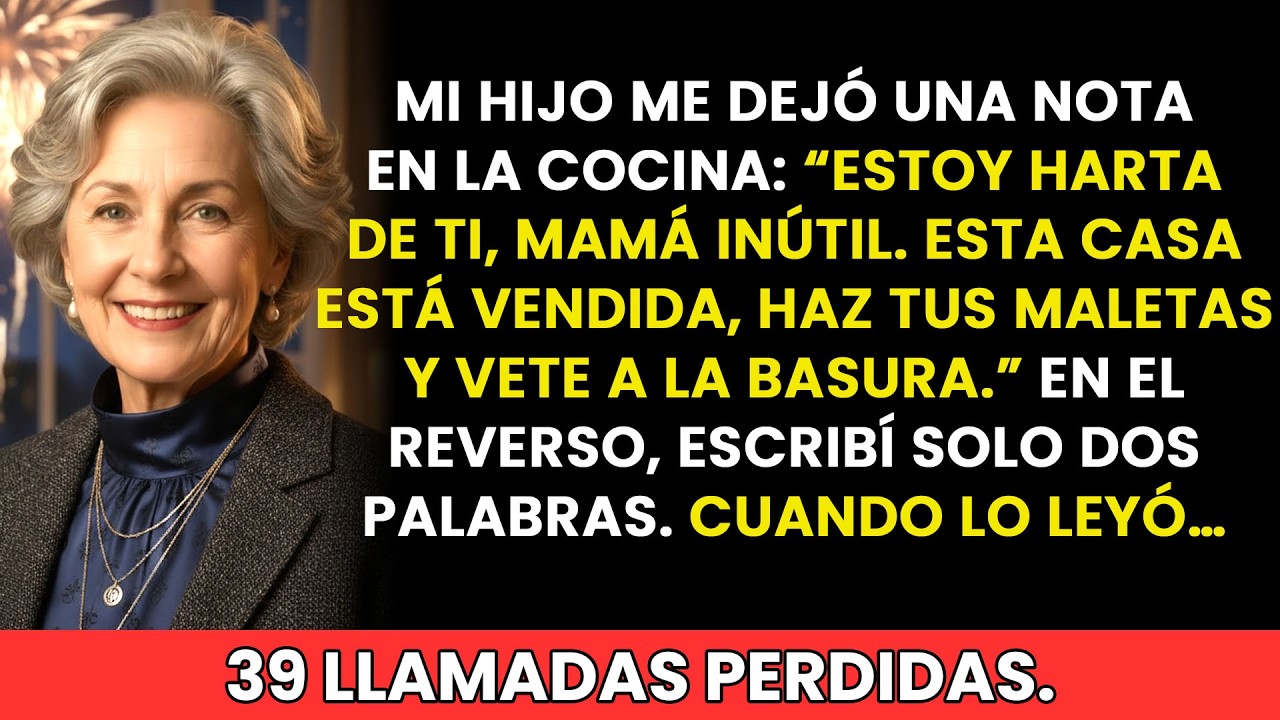 Mi hijo me dijo: “Tu lugar está en la basura”. Lo que hice después lo cambió todo