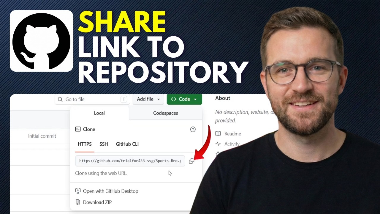 Link Repository How to share a link to a GitHub repository (Step By Step 2026) - YouTube