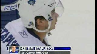 Tim Stapleton's First NHL Goal