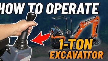 How to Operate a 1 Ton Chinese Mini Excavator (Shanding SD12U Basics)