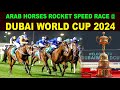 Arab horse rocket speed race  dubai world cup 2024 30th march 2024  meydan racecourse dubai