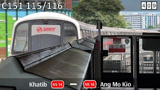 [3 Mins Late][SMRT] KHI C151 ~ 115/116 NS14 Khatib → NS16 Ang Mo Kio