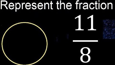 Represent 11/8 graphically . Graphic representation of fractions, graph