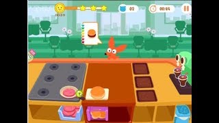 Purple pink burger shop flash game level1 and level2 complete screenshot 3