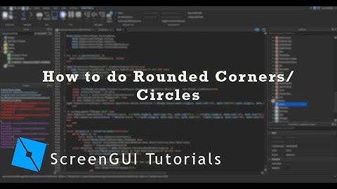 How to get Rounded Corners and Circles in a GUI!!! [ROBLOX Studio]