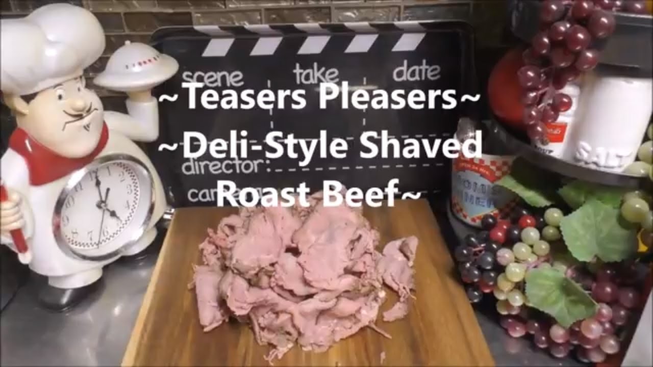 ~Deli Style Shaved Roast Beef~ The Sous Vide Way Baby! Perfection