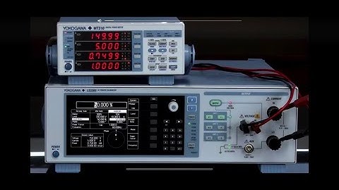 LS3300 AC Power Calibrator Accuracy Verification Test of WT310(한국어 더빙)