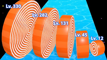 CARVING UP 3D ∞ Level Up Spiral Roll (ASMR Gameplay Max Level)