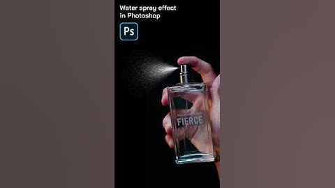 How to make water spray effect in Photoshop ||  #graphicdesignshorts   #photoshopshorts  #shorts