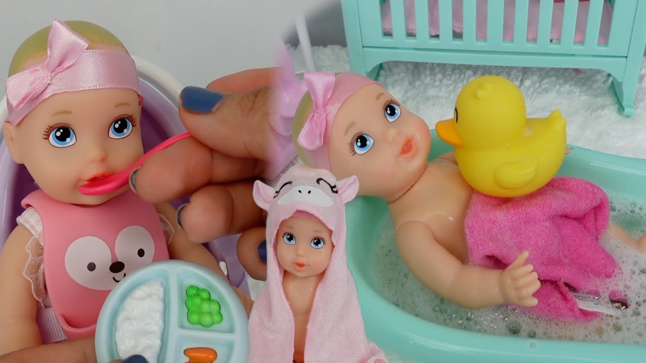 Perfectly Cute My Lil baby Feed, Sleep and bath baby doll play set ...