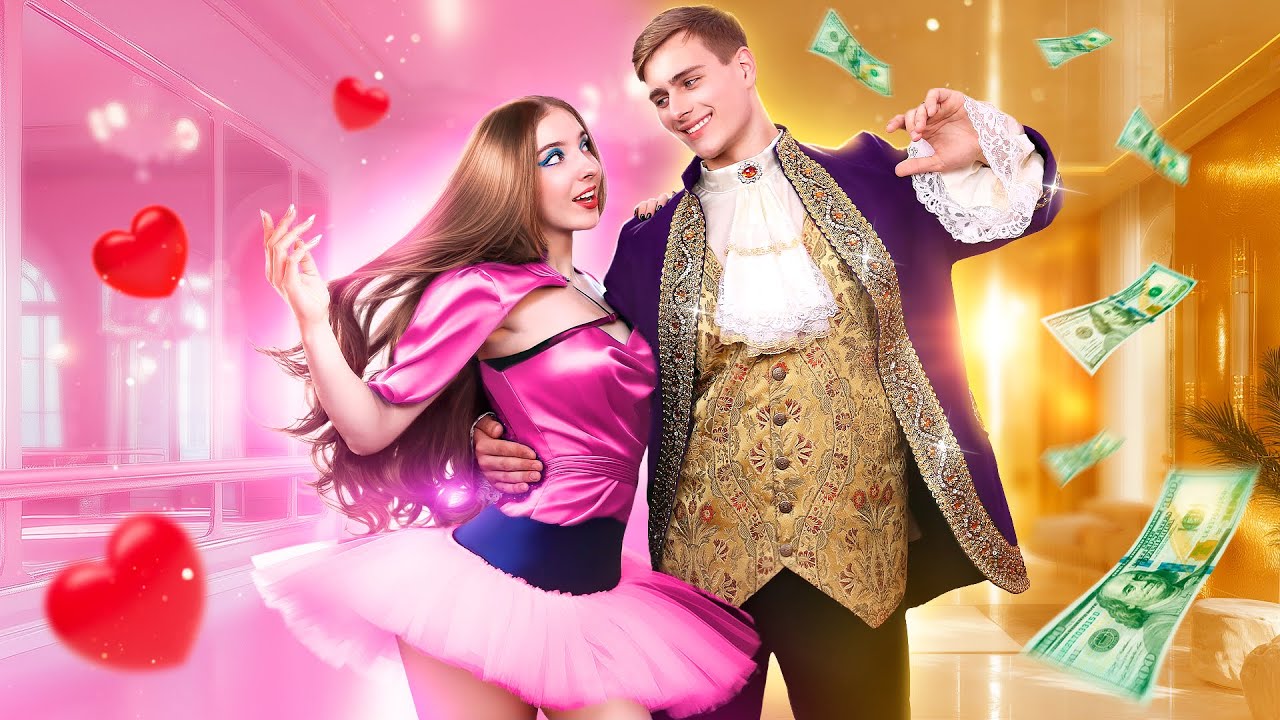 Бедная Балерина Влюбилась в Танцора Миллионера! Богатый Парень Vs Бедная Девушка