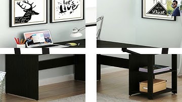 Writing Computer Desk 39 Modern Simple Study Desk Industrial Style Folding Laptop Table for Home Off
