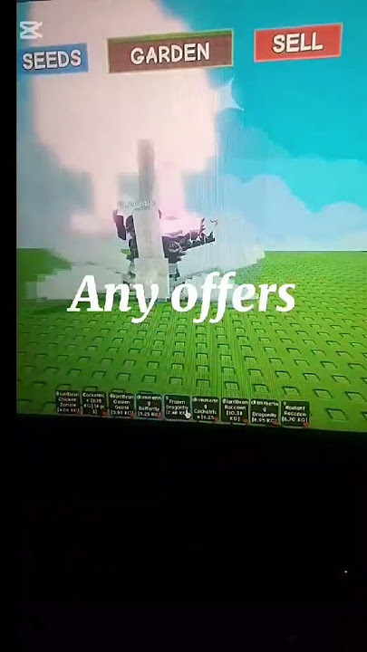 ANY OFFERS WE ACCEPT GROW A GARDEN AND STEAL A BRAINROT