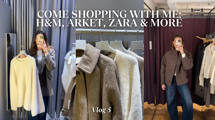COME SHOPPING WITH ME: H&M, ARKET, ZARA & PR UNBOXING 