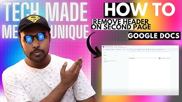 How To Remove Header On Second Page Google Docs | remove header in google docs