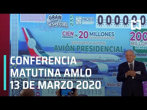 Conferencia matutina AMLO - Viernes 13 de marzo 2020