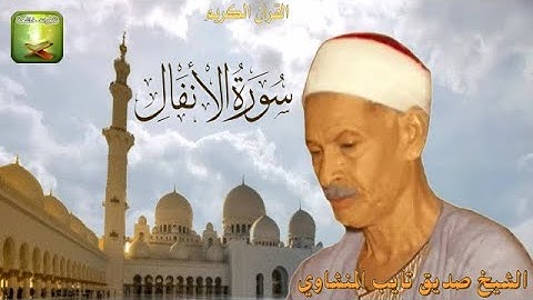 مايتيسر من سورة الانفال الشيخ صديق تايب المنشاوي