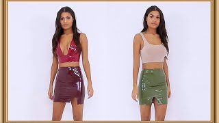Vinyl Mini Skirt Relax 218