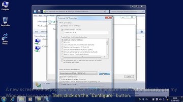 IT Help - Connecting to Eduroam via Windows 7