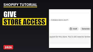 How to Give Shopify Access to Your Store (2026)