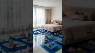3D Lotus Epoxy Floor Bedroom Transformation | Glass-Like Resin Floor Design | Luxury Interior Idea