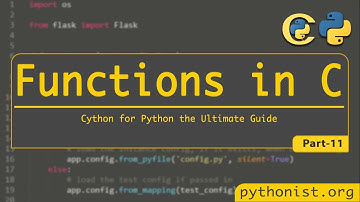 Functions in C -P11|Cython for Python | python tutorials