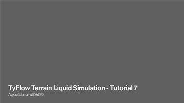 Tyflow Terrain Liquid Simulation