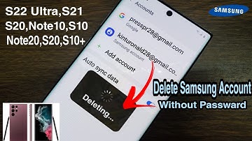 Remove Samsung Account Without Password From S22 ultra,s21,Note 10,s10 How To Delete Samsung Account