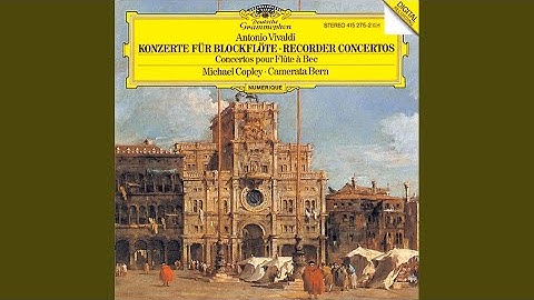 Vivaldi: Concerto for Recorder, Strings and Harpsichord in F RV 442: 1. Allegro non molto